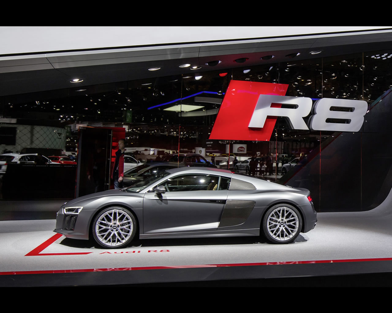 the Audi R8 V10, R8 V10 plus, R8 electric etron and motorsport R8 LMS 