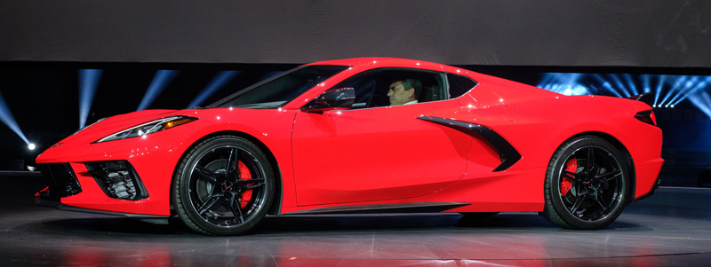 Chevrolet Corvette Stingray C8 first mid engine model for 2020 