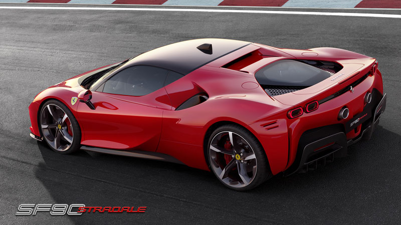 The Ferrari SF90 Stradale 986hp all wheel drive plug-in hybrid 2019 – the new series-production supercar