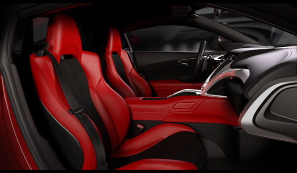 honda acura nsx supercar 2015 interior