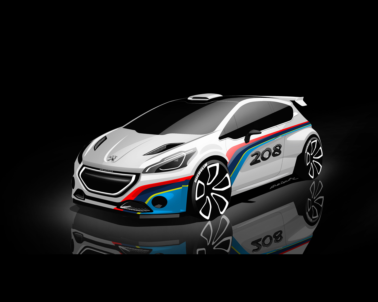 2013 Peugeot 208 R5 Rally Car