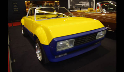 Peugeot 104 Peugette Pininfarina Spider 1976 Yellow Blue Matrix 1:43 MX31604-051 
