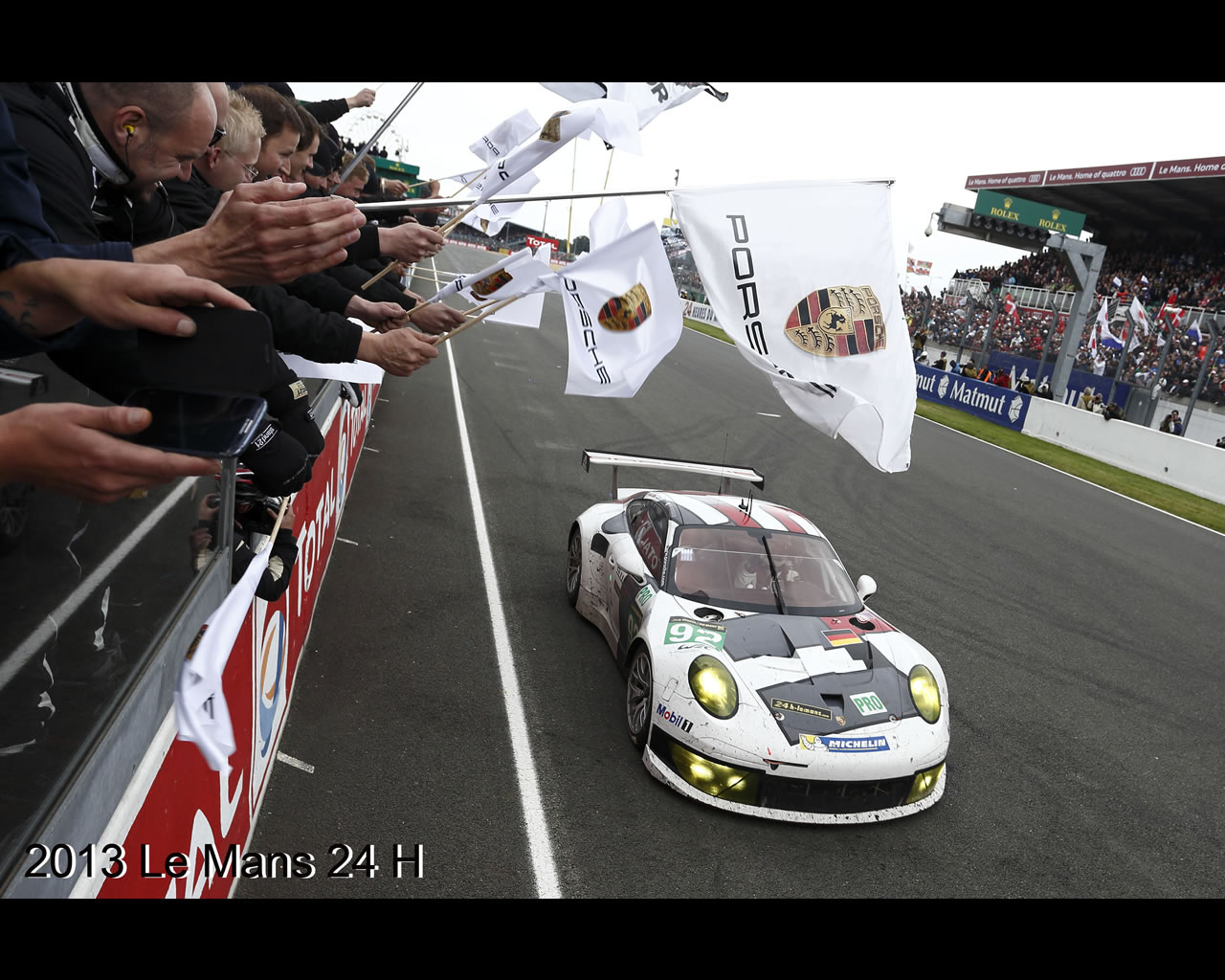 Porsche 911 GT3 RSR – IMSA Performance N°67 – Le Mans 2013 – Spark 1/43