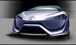 TOYOTA FCV R Hydrogen Fuel Cell Electric Sedan Concept for 2015