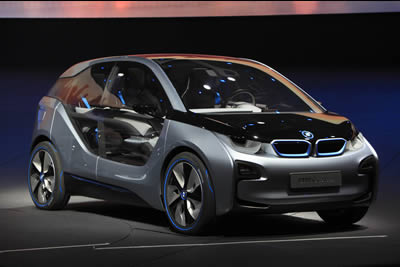 BMW i3 Electric with Range Extender and i8 plug-in full hybrid drive concepts 2011