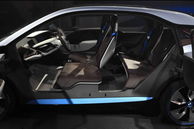 BMW i3 Electric with Range Extender and i8 plug-in full hybrid drive concepts 2011