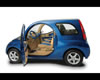 blue car