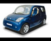 blue car