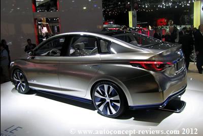 Infinti E-Merge Hybrid Concept and LE Electric Sedan Concept
